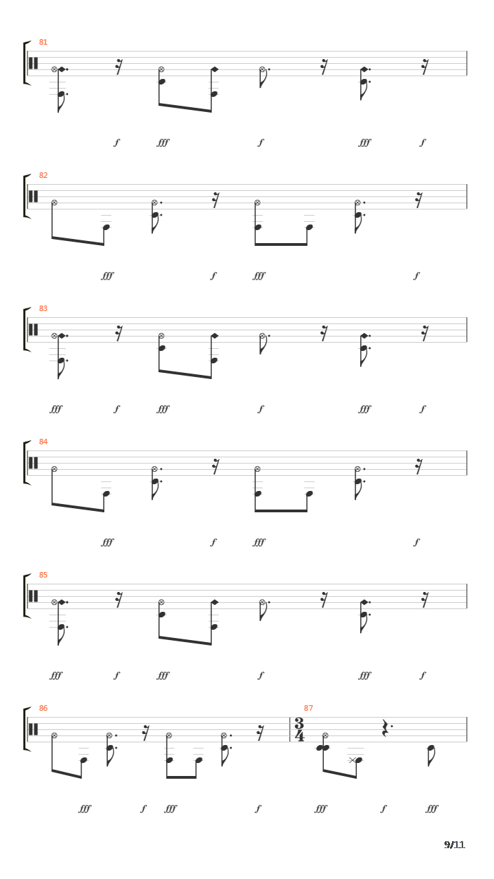 Wattershed吉他谱