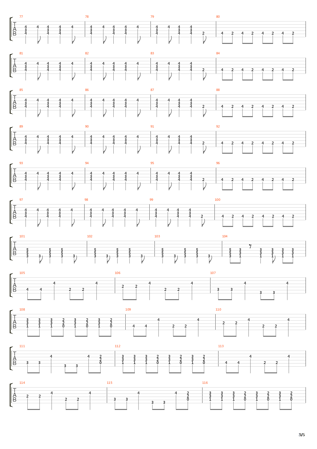 Winnebago吉他谱