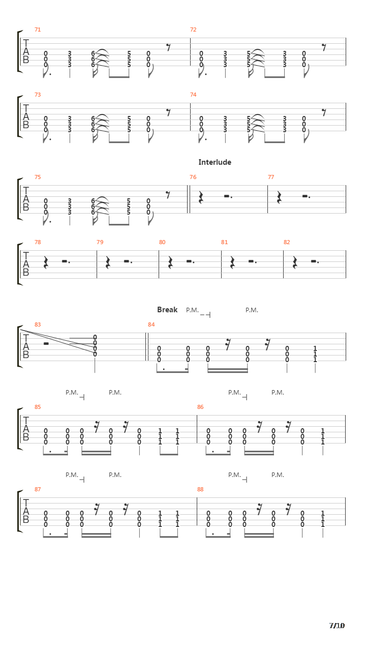 Cockroach吉他谱