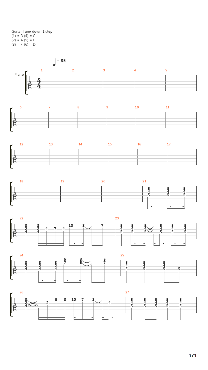 Dln吉他谱