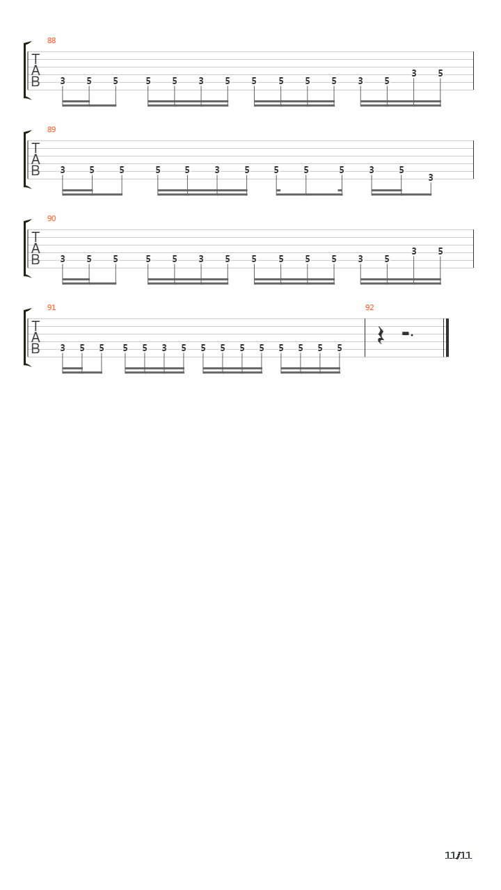 Hole吉他谱