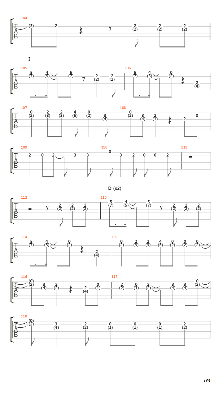 Kago No Sanagi吉他谱