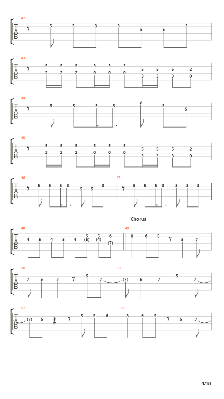 Kare Uta吉他谱