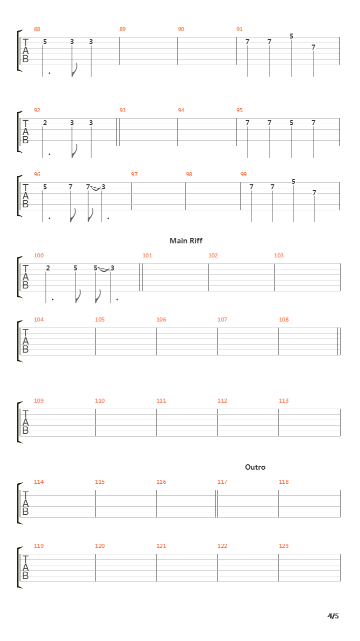 No 66吉他谱