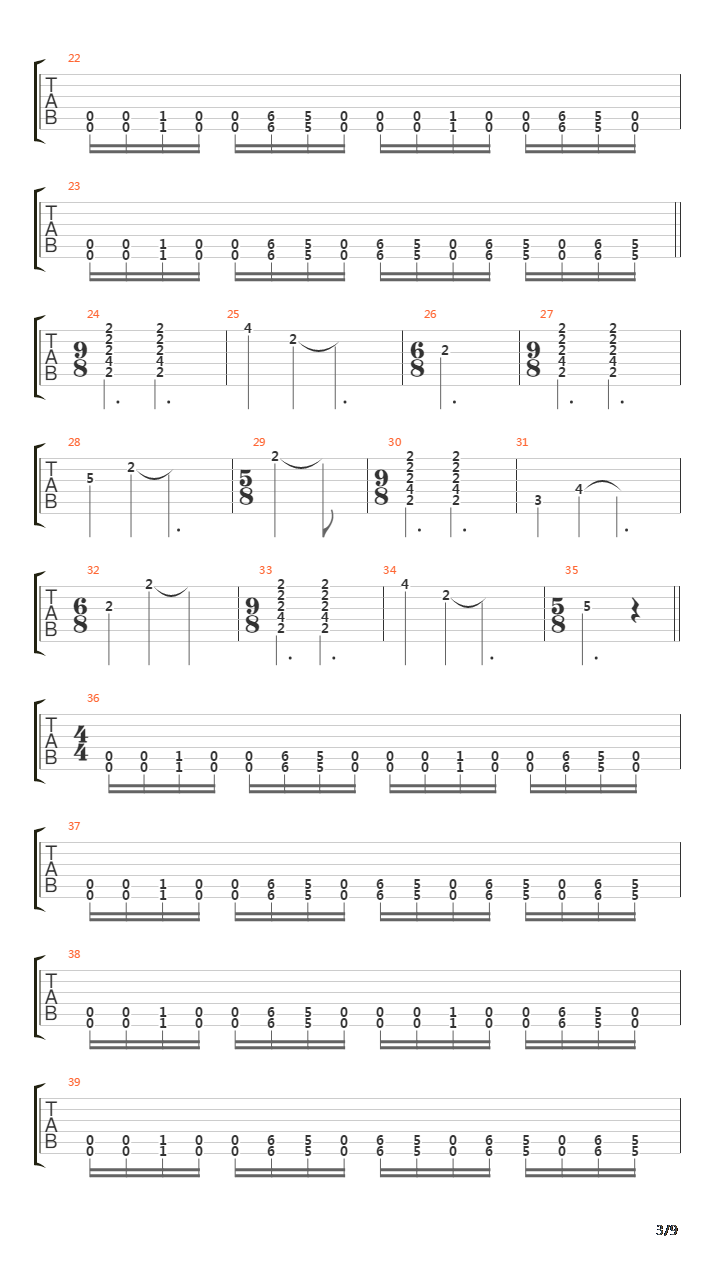 Ogre吉他谱