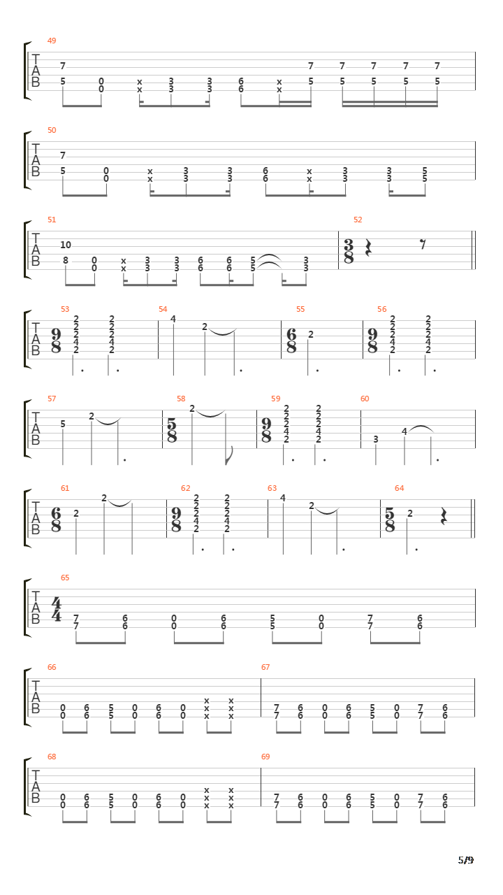 Ogre吉他谱