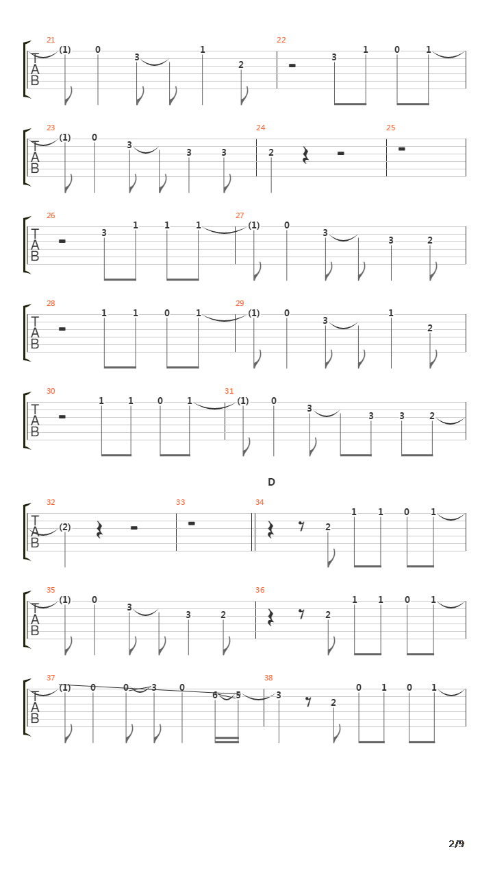 Ray吉他谱