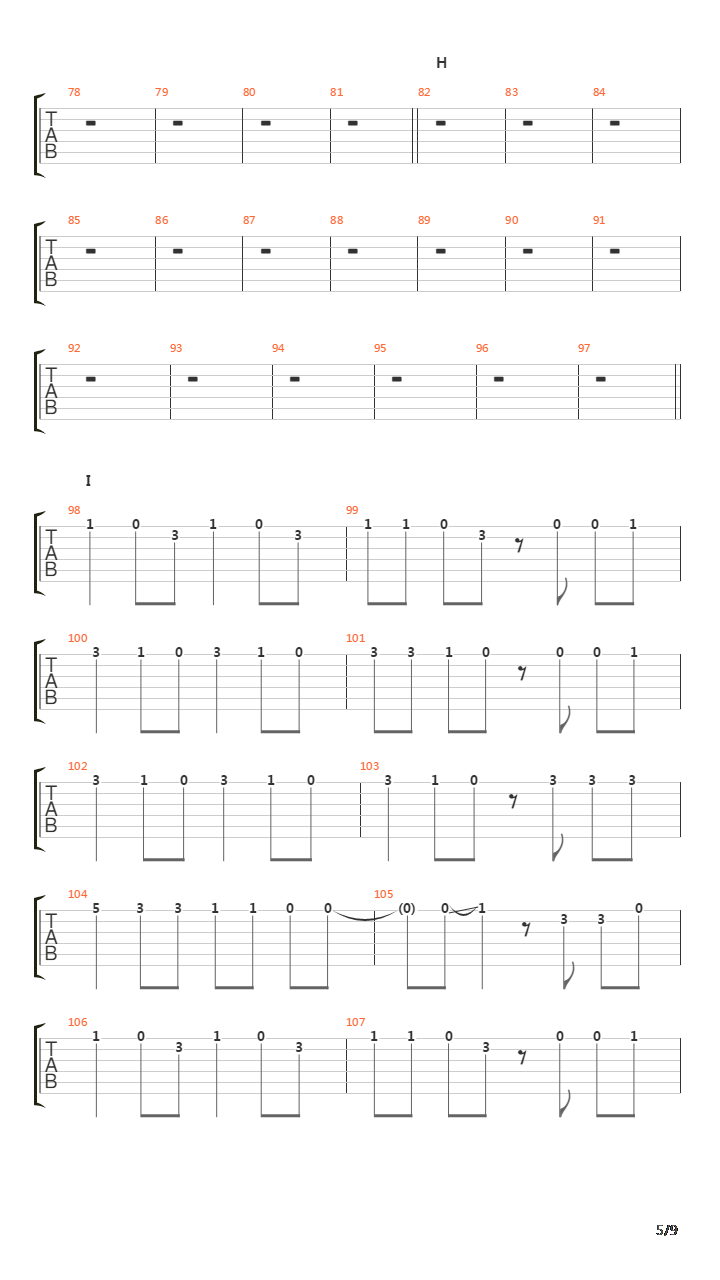 Ray吉他谱