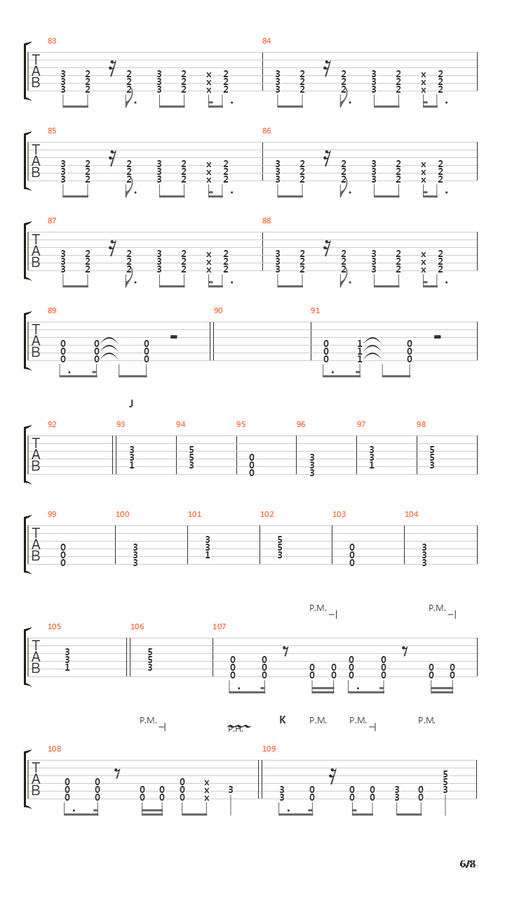 Vortex吉他谱