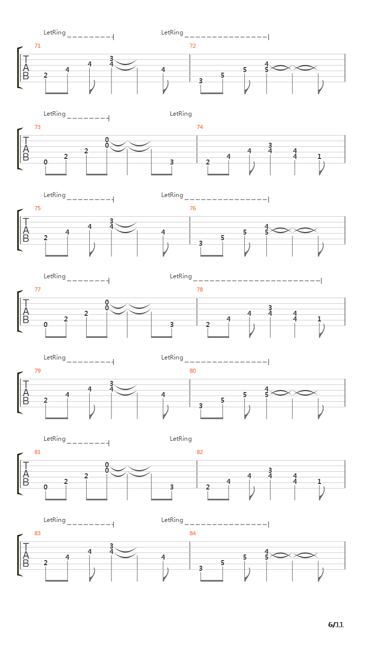 Without A Trace吉他谱