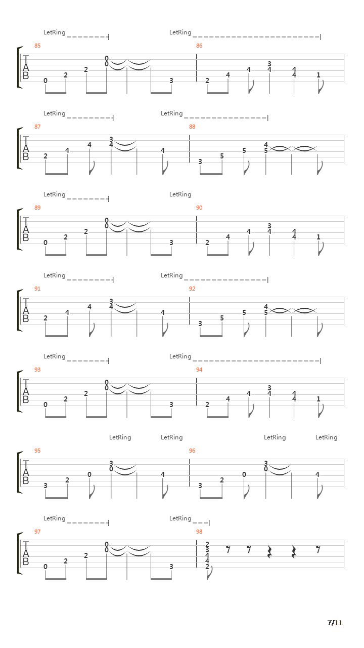 Without A Trace吉他谱