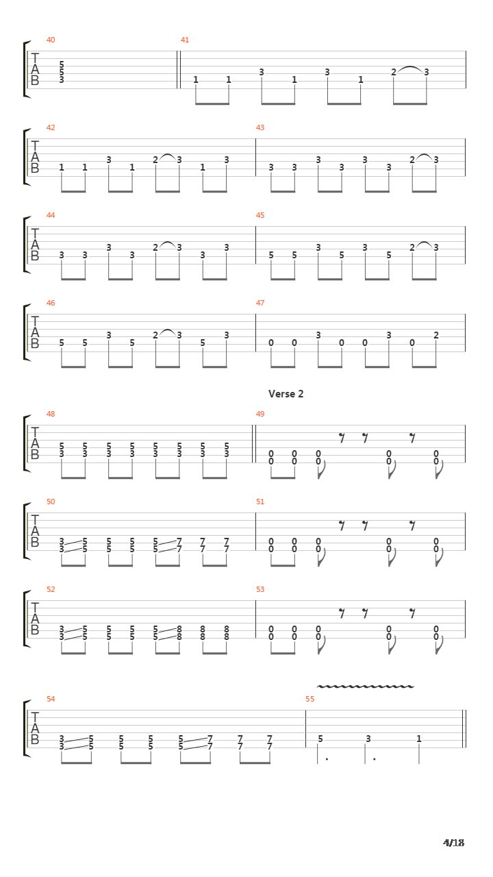Crawl Through Knives吉他谱