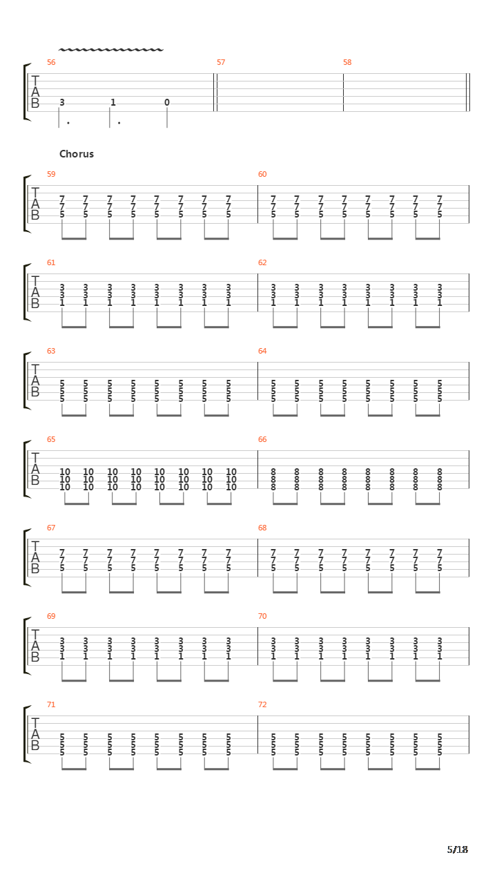 Crawl Through Knives吉他谱