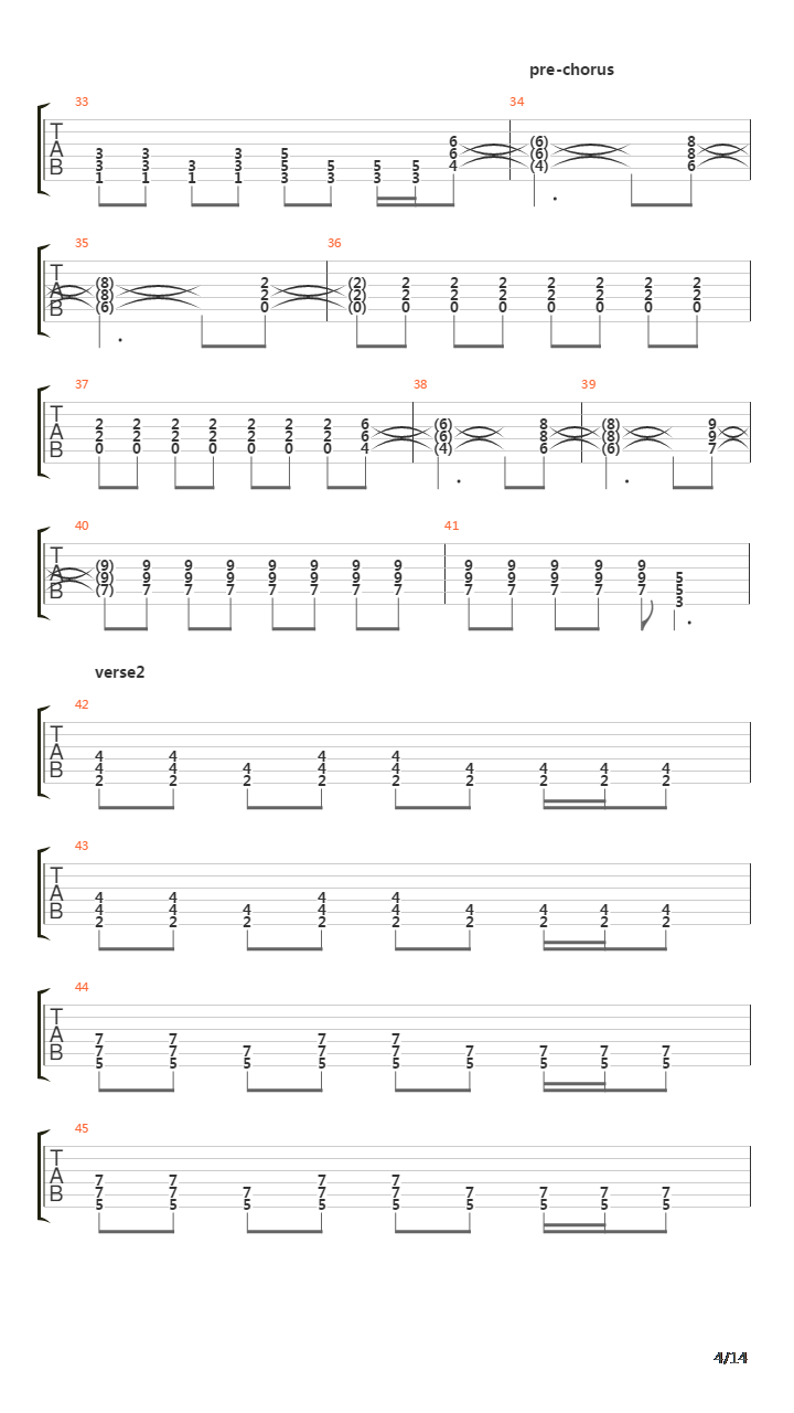 Clayman吉他谱