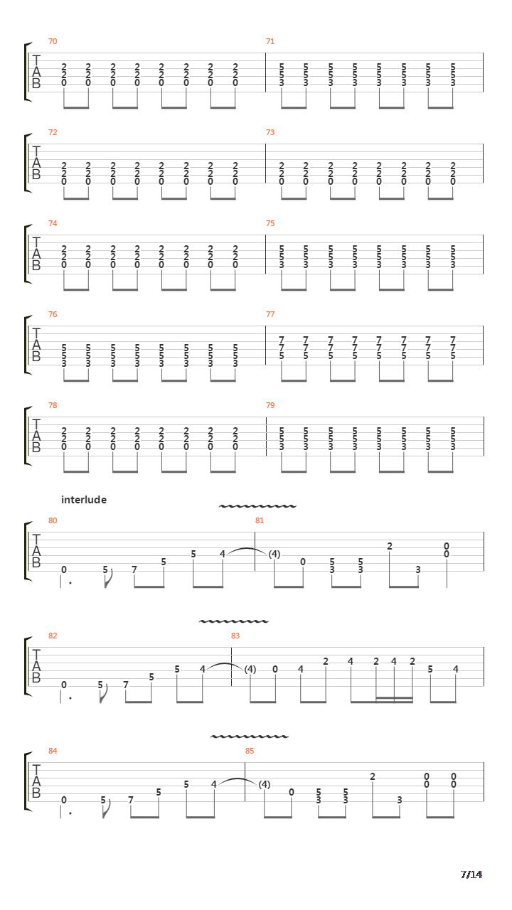 Clayman吉他谱