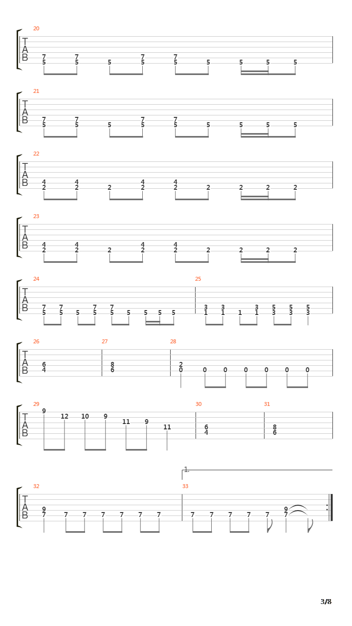 Clayman吉他谱