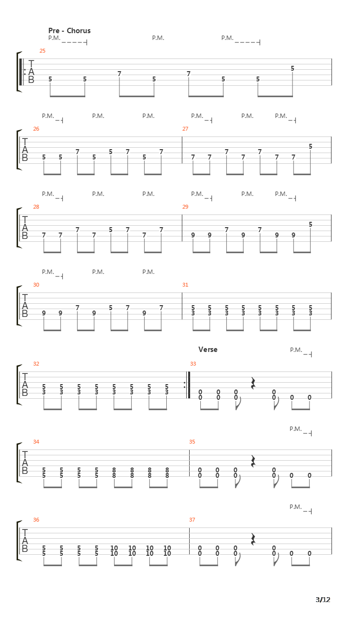 Crawl Through Knives吉他谱