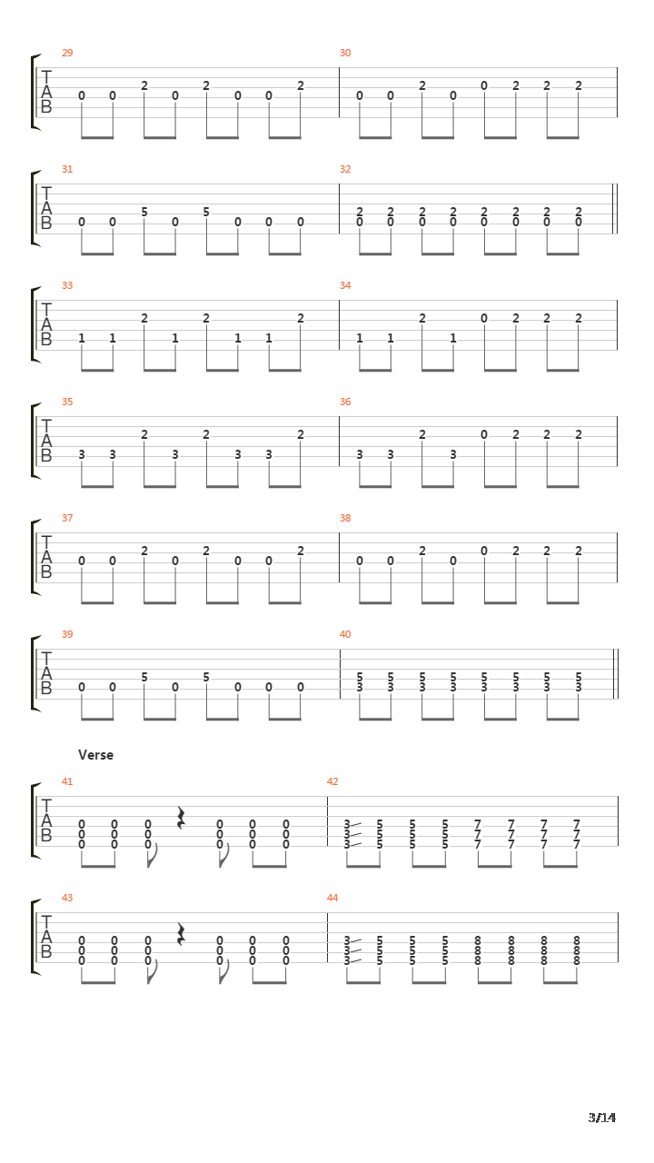 Crawl Through Knives吉他谱