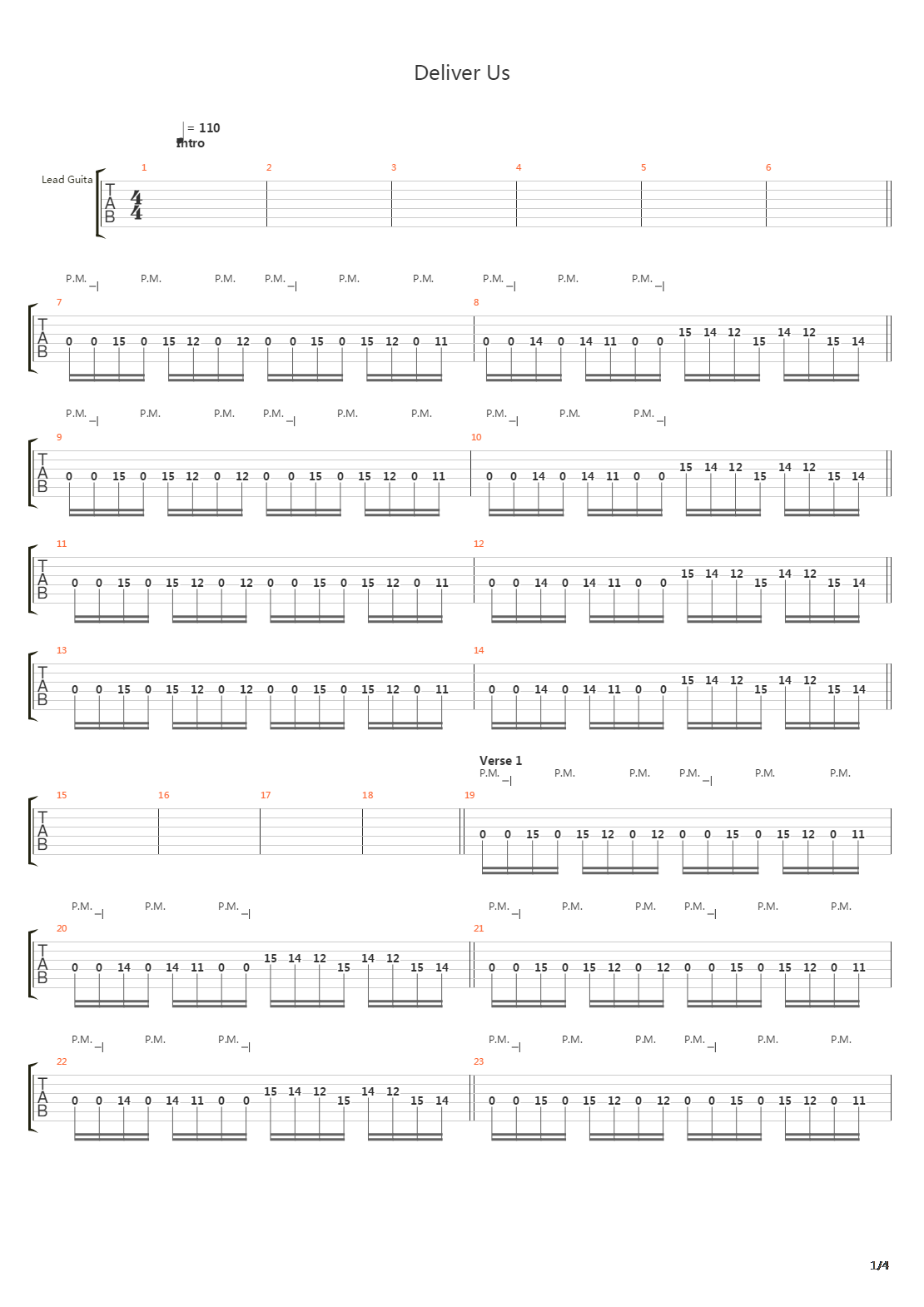 Deliver Us吉他谱