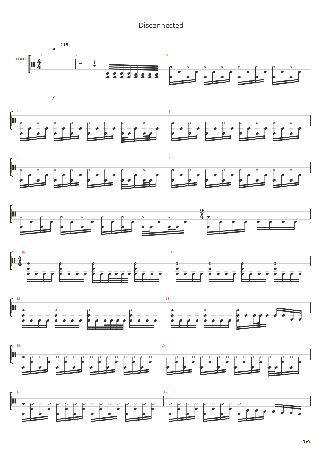 Disconnected吉他谱