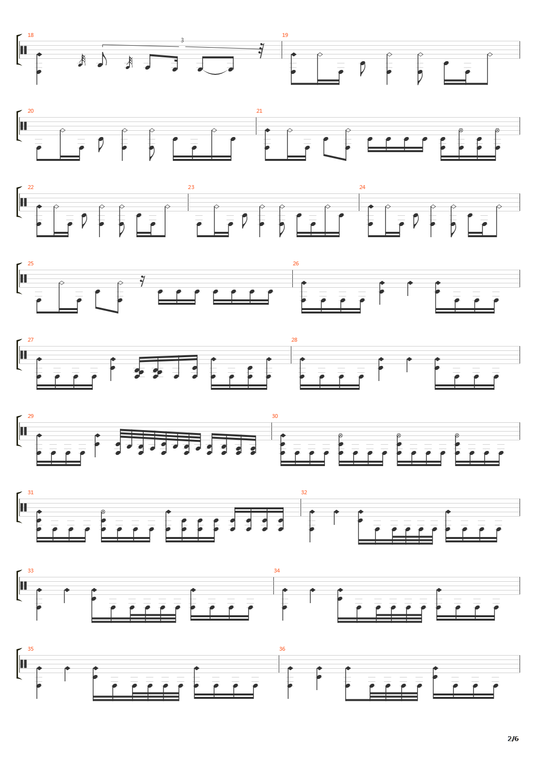 Disconnected吉他谱