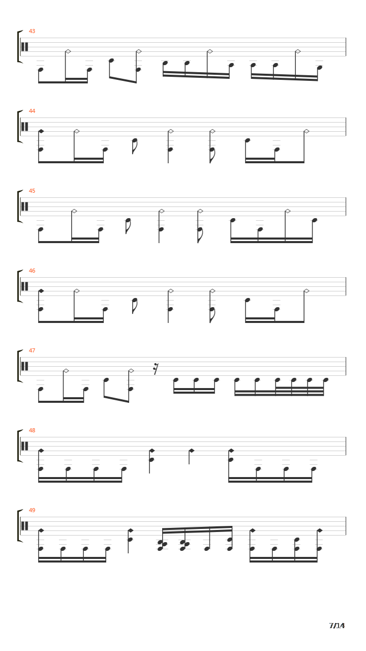 Disconnected吉他谱