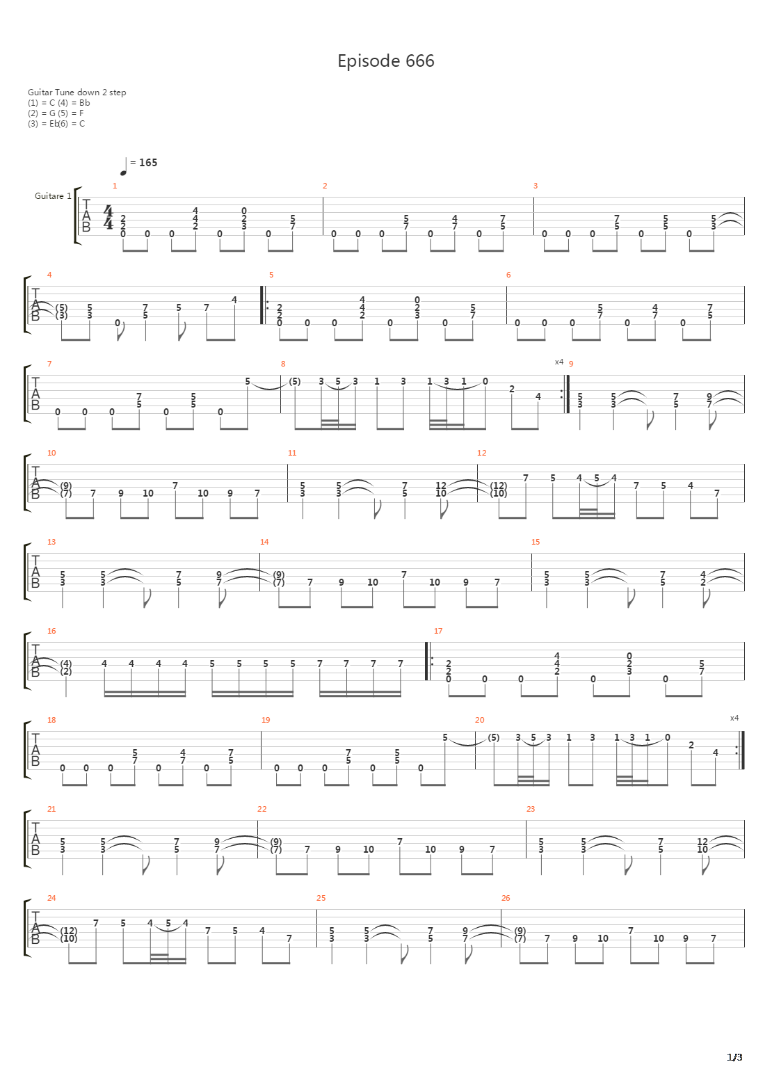 Episode 666吉他谱