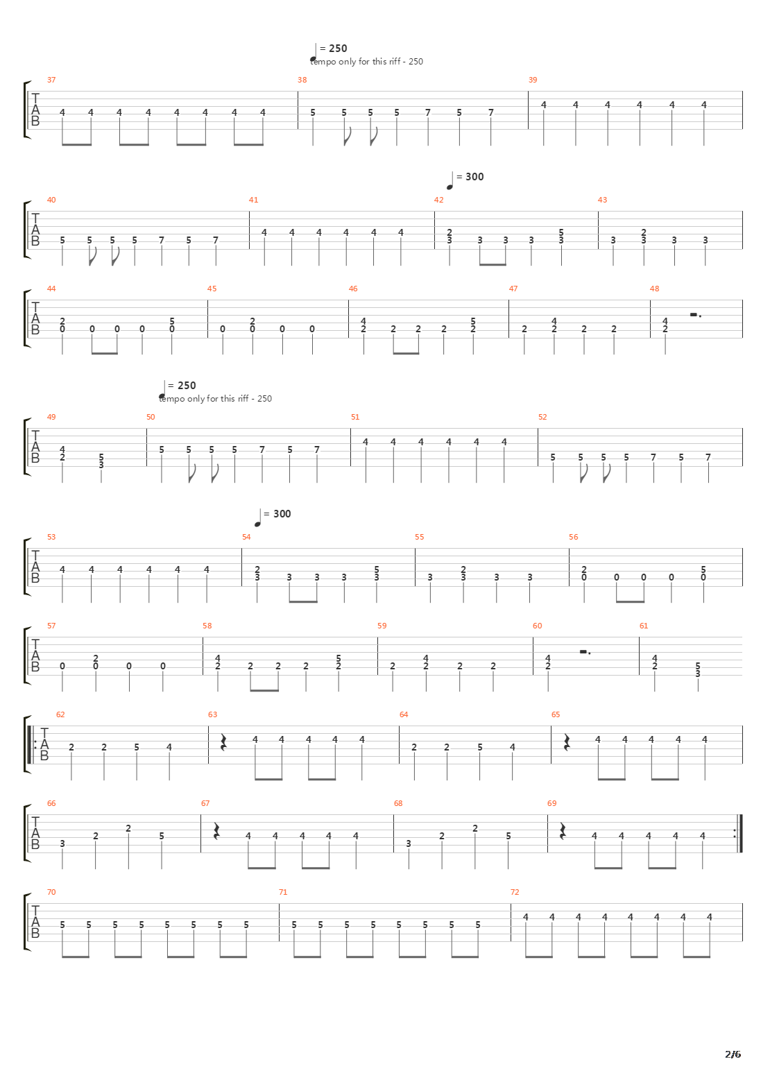 Lunar Strain吉他谱