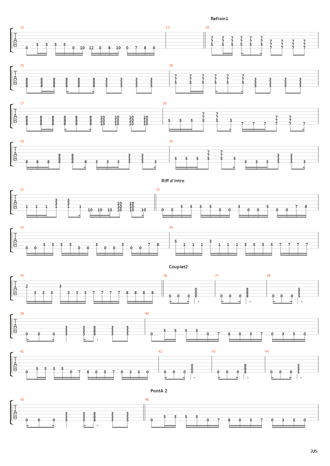 March To The Shore吉他谱