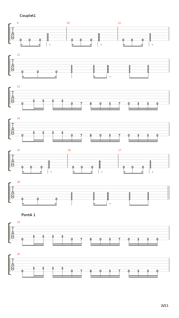 March To The Shore吉他谱