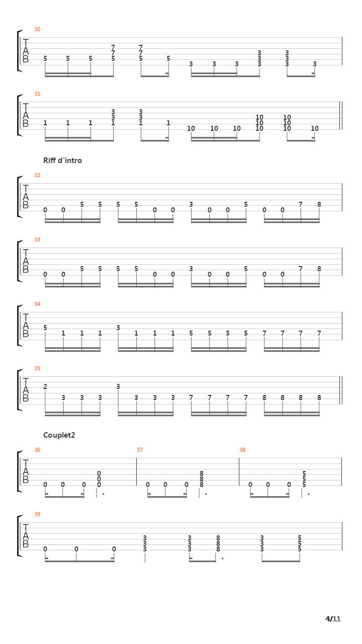 March To The Shore吉他谱