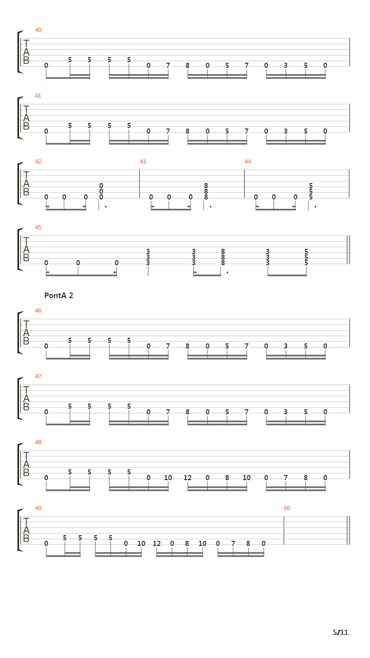 March To The Shore吉他谱