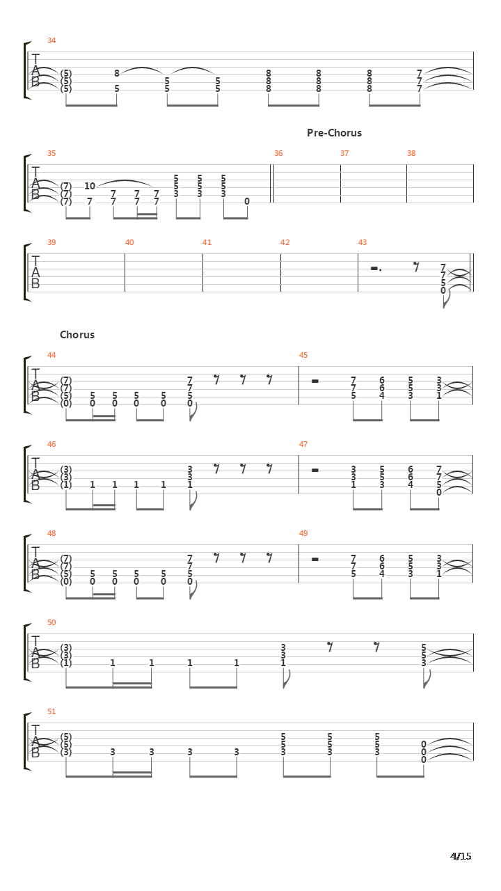 Minus吉他谱