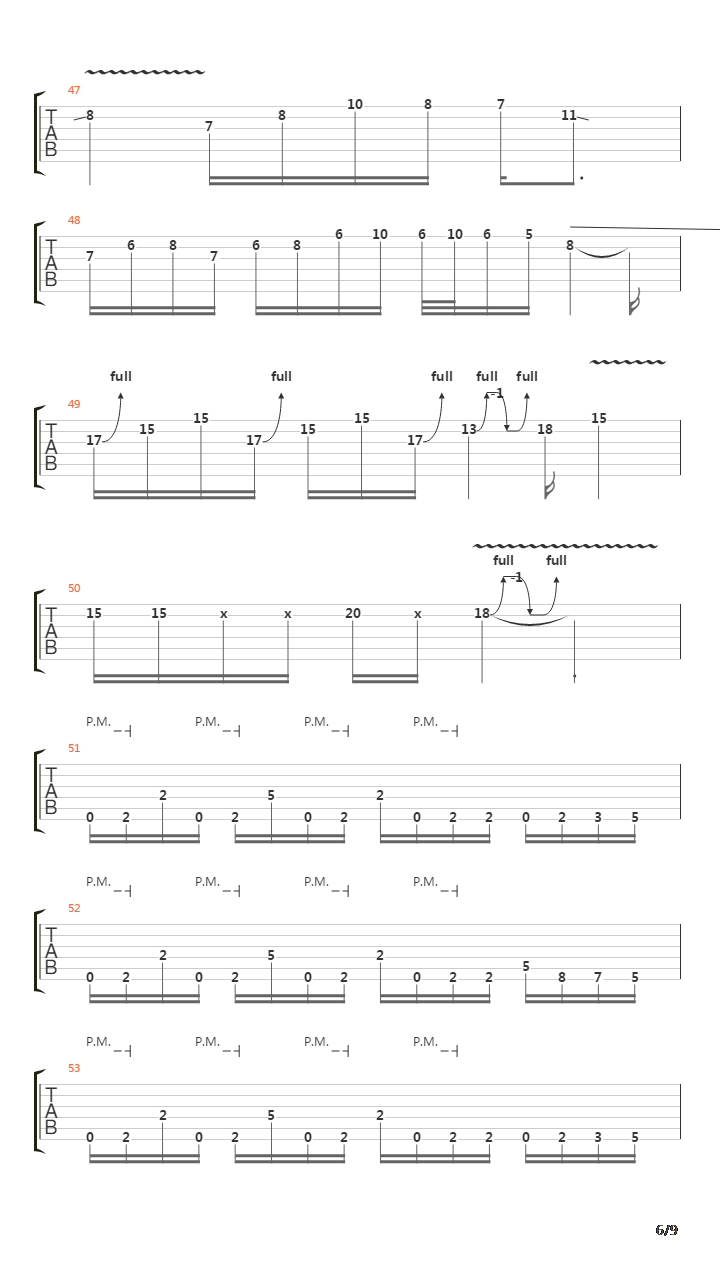 Move Through Me吉他谱