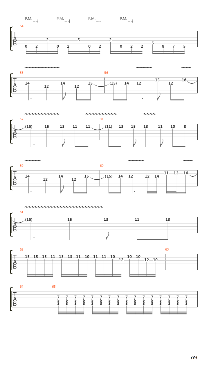 Move Through Me吉他谱