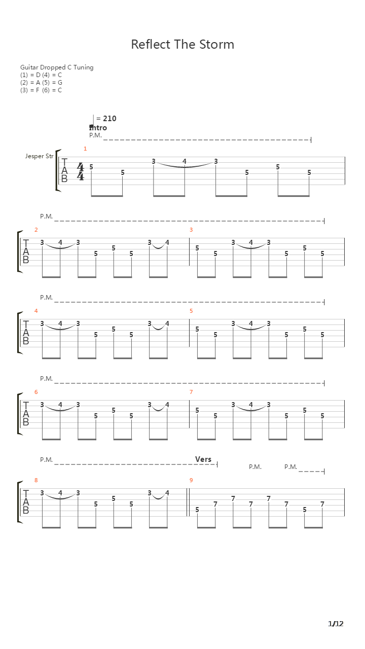 Reflect The Storm吉他谱
