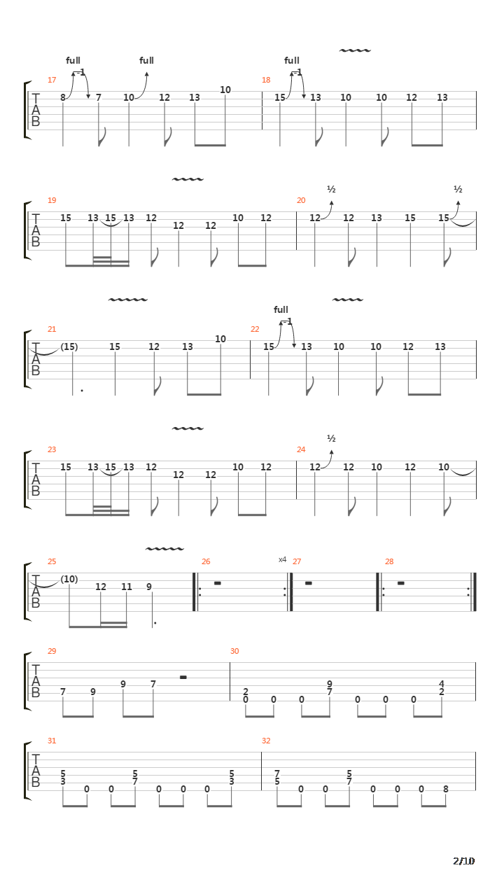 Scorn吉他谱