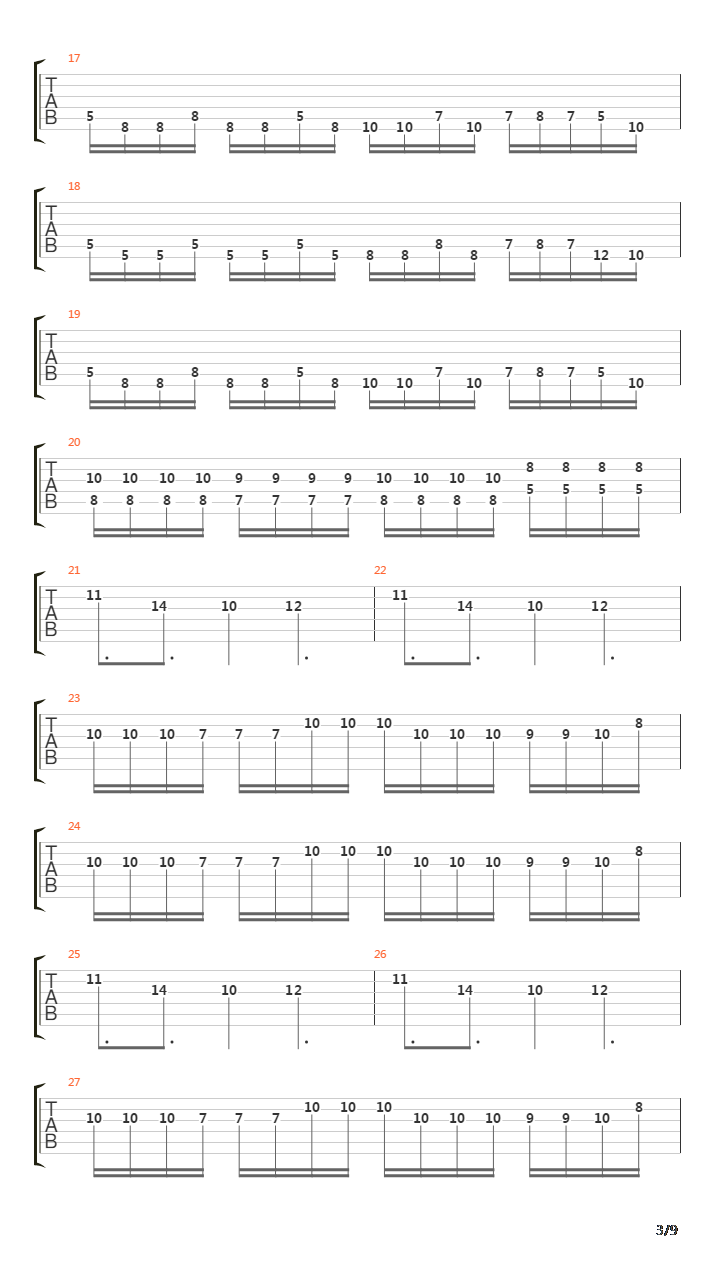 Tilt吉他谱