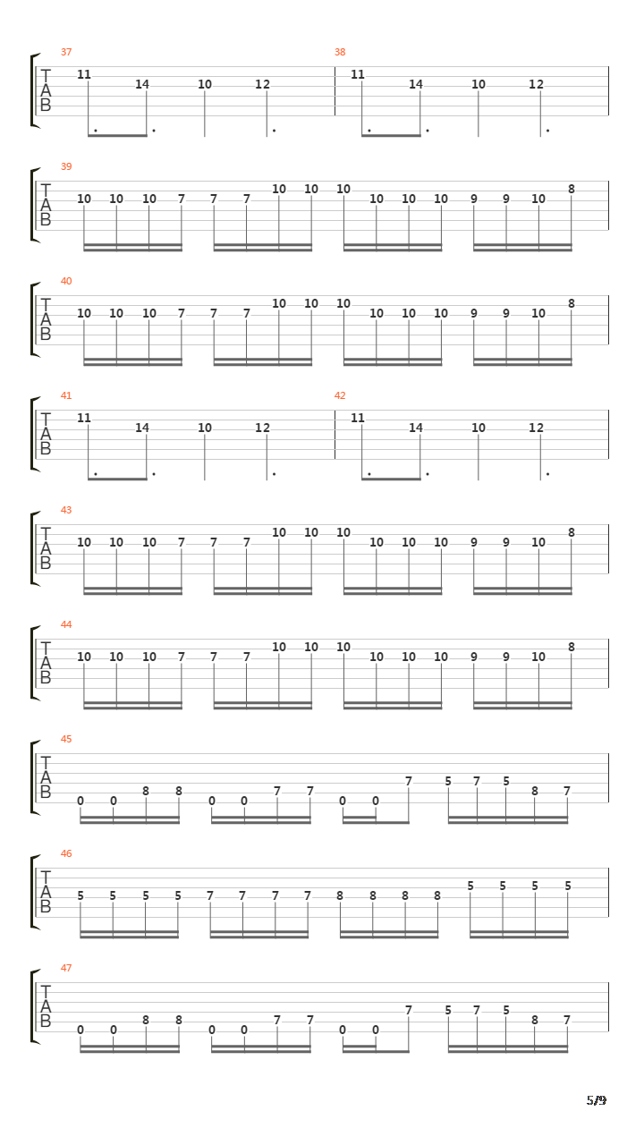 Tilt吉他谱