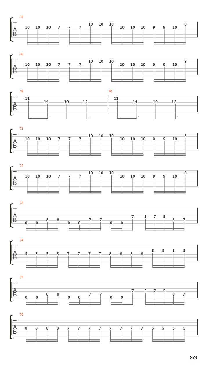 Tilt吉他谱