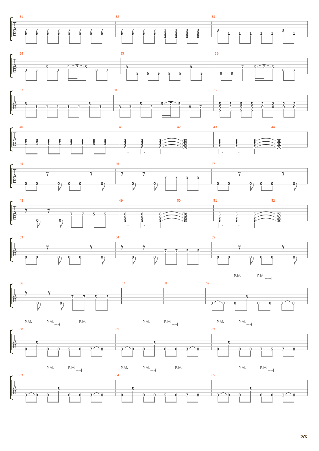 Tilt吉他谱