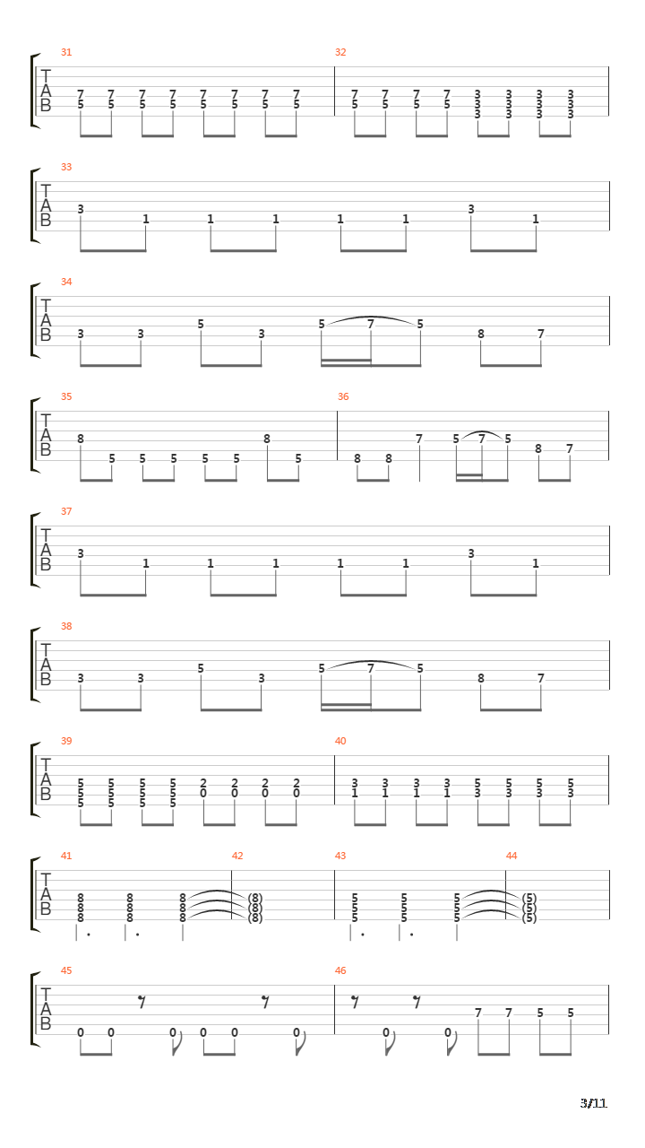 Tilt吉他谱
