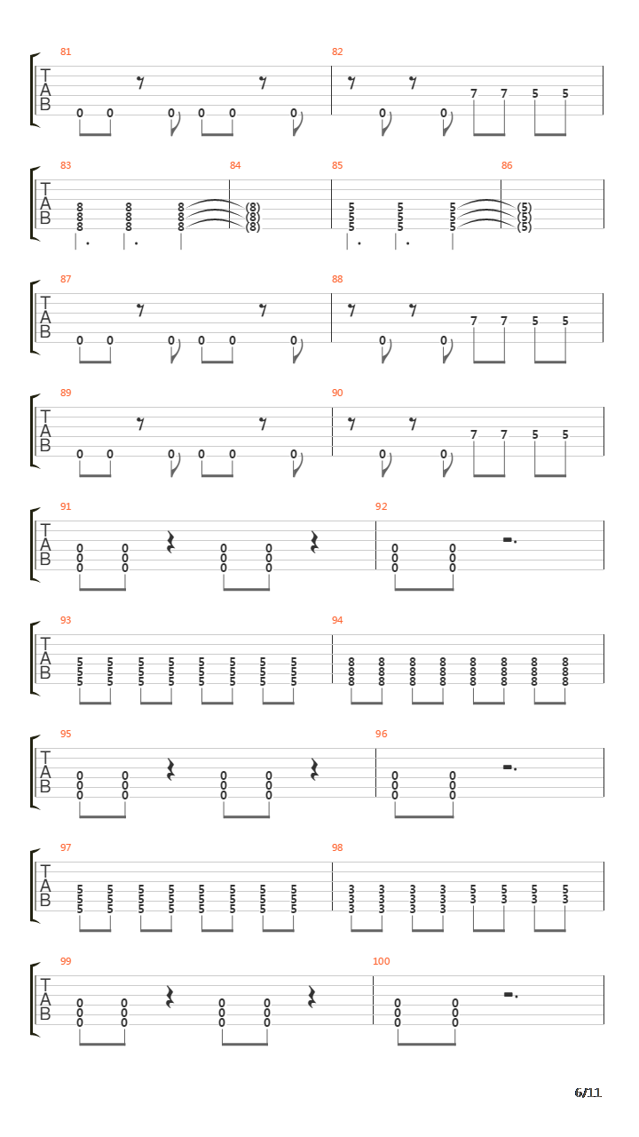 Tilt吉他谱
