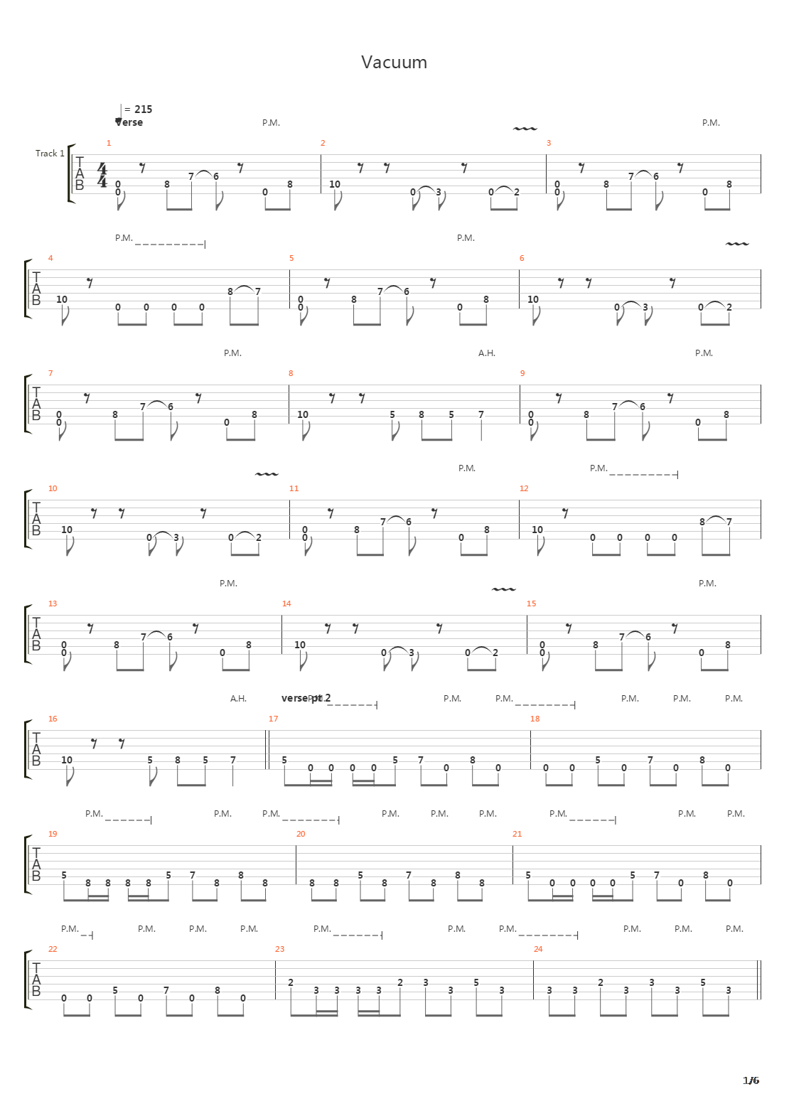 Vacuum吉他谱