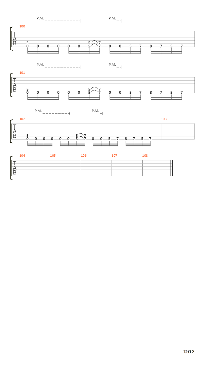 Where The Dead Ships Dwell吉他谱