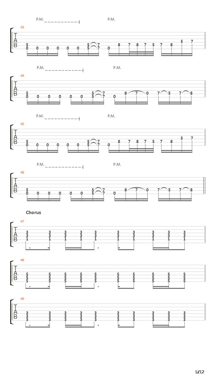 Where The Dead Ships Dwell吉他谱