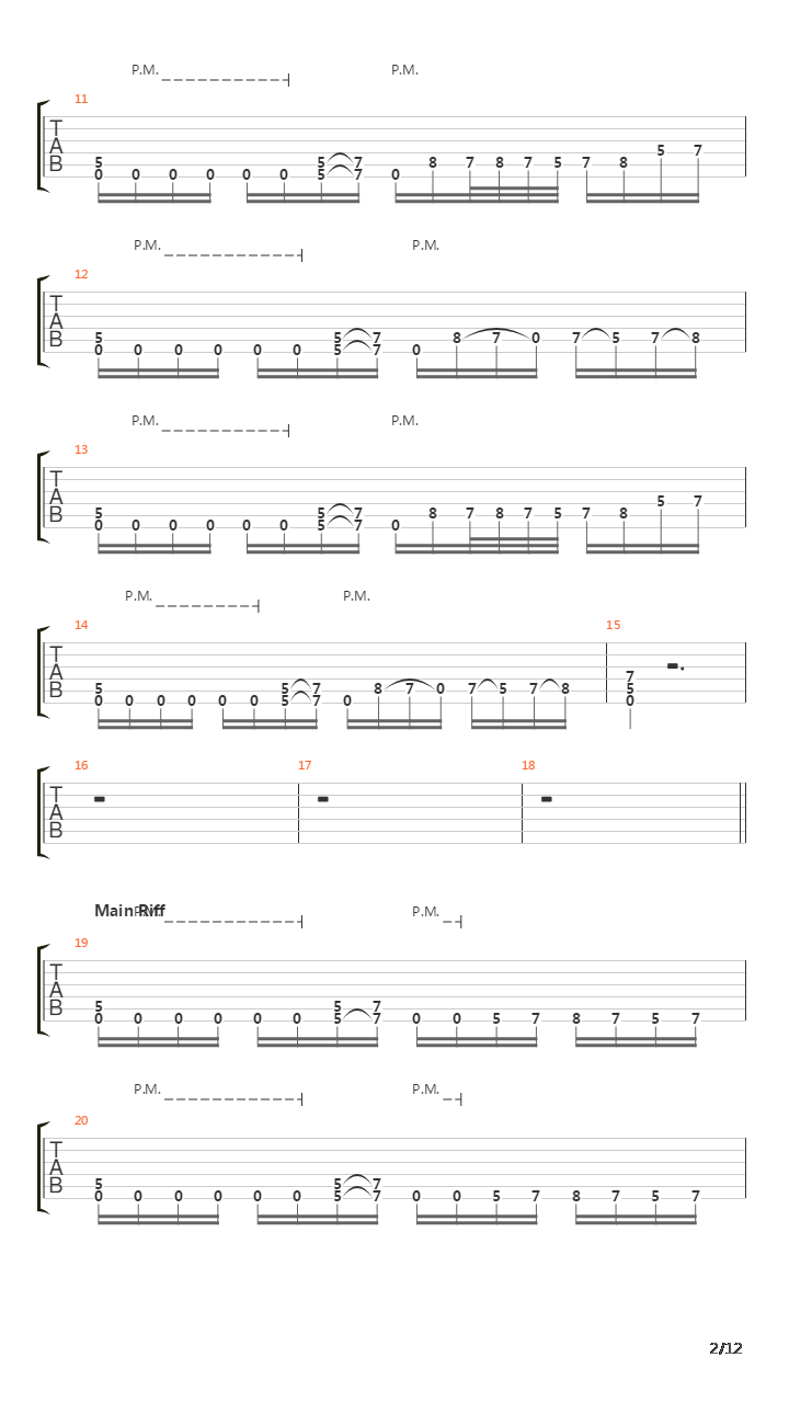 Where The Dead Ships Dwell吉他谱