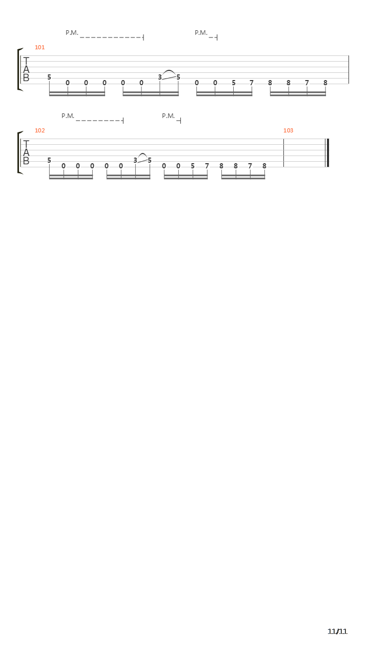 Where The Dead Ships Dwell吉他谱