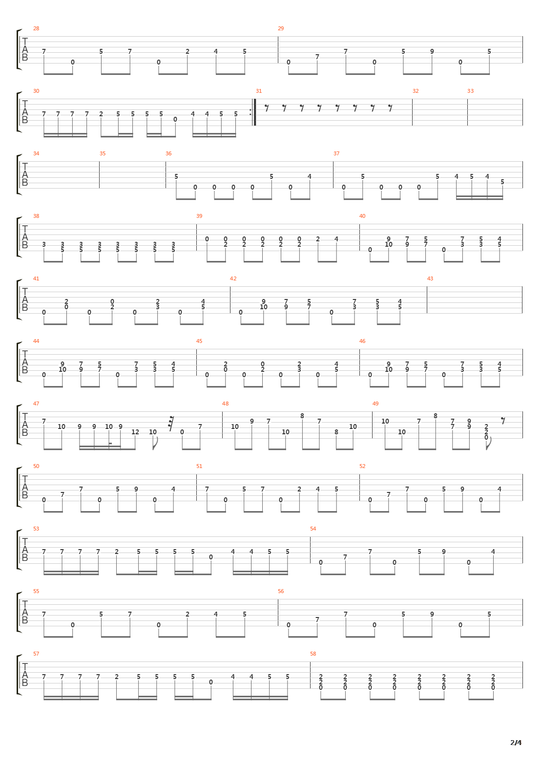 Words Within The Margin吉他谱