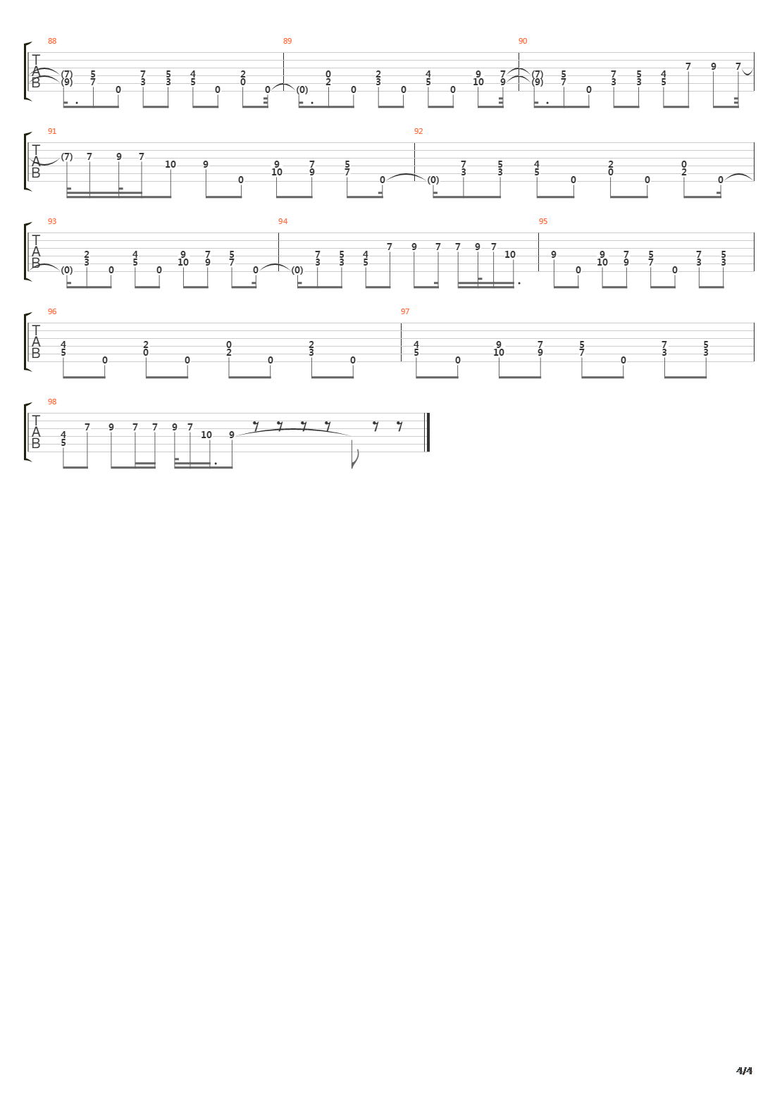 Words Within The Margin吉他谱